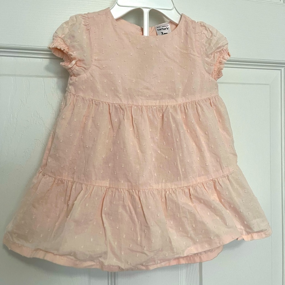 Pink Baby Girl Dress with bloomers